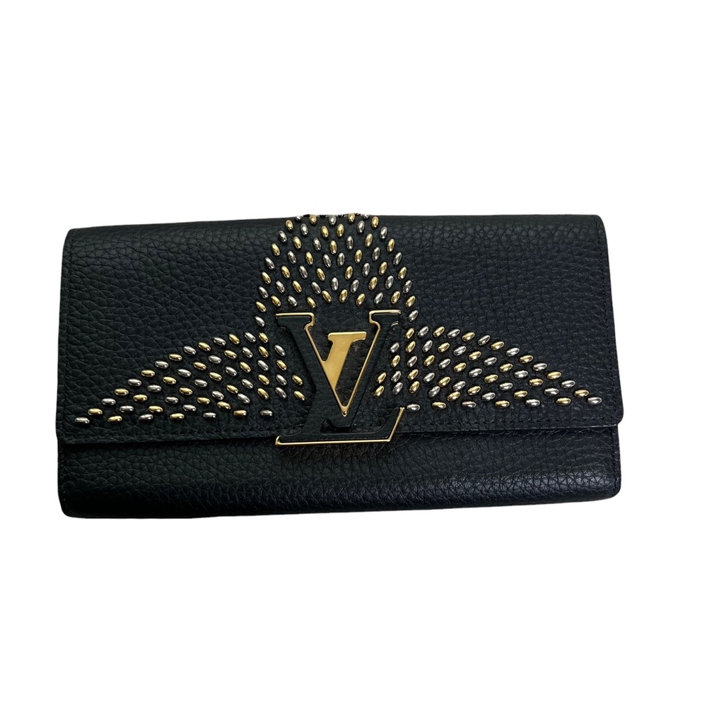 LV Louis Vuitton Capucines Studded Long Wallet -Limited